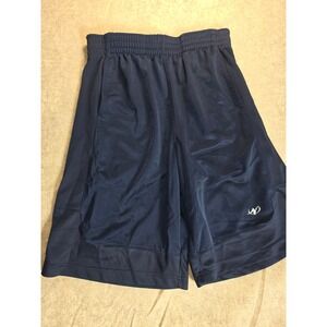 NordicTrack Mens Basketball‎ Shorts Navy Blue Mesh Athletic Gym Pockets Small